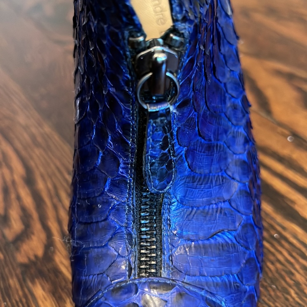 Alexandre Birman Twilight Blue Python Booties! - image 7